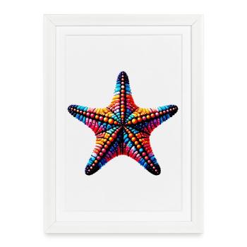 Starfish - Framed poster (27 × 37 cm) - white - Front