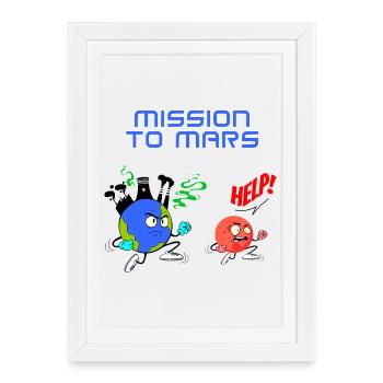 Mission to Mars - Framed poster (27 × 37 cm) - white - Front
