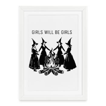 Halloween Tee for Women Funny - Gerahmtes Poster (27 × 37 cm) - Weiß - Vorne