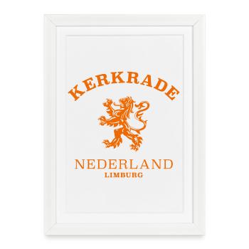Kerkrade Nederland, Pays-Bas - Affiche encadrée (27 × 37 cm) - blanc - Devant