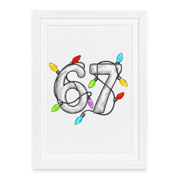 67 Lumières de Fée - Affiche encadrée (27 × 37 cm) - blanc - Devant