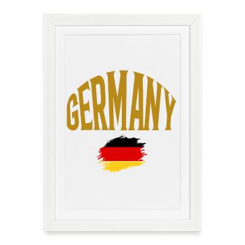 Germany - Framed poster (27 × 37 cm) - white - Front