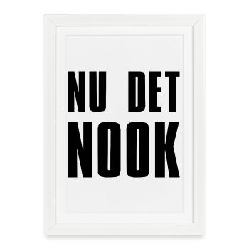 MAINTENANT le Nook Anti USA - Affiche encadrée (27 × 37 cm) - blanc - Devant