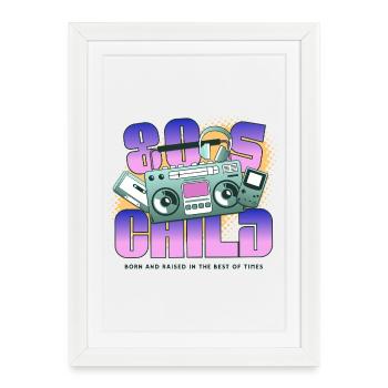 80s Child - Framed poster (27 × 37 cm) - white - Front