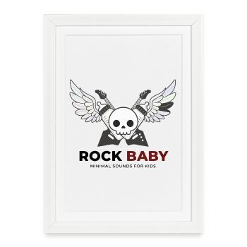 Rock Baby - Framed poster (27 × 37 cm) - white - Front