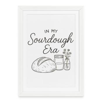 Pâtisserie pâtissière au levain à mon époque - Affiche encadrée (27 × 37 cm) - blanc - Devant