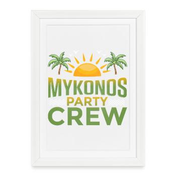 Mexico Party Crew - Framed poster (27 × 37 cm) - white - Front