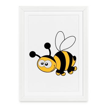 Bee - Bee - Miel - Affiche encadrée (27 × 37 cm) - blanc - Devant