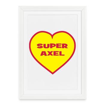 Super Axel - Framed poster (27 × 37 cm) - white - Front