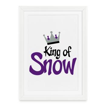 snowboarding - Affiche encadrée (27 × 37 cm) - blanc - Devant