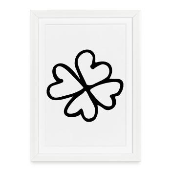 cloverleaf - Framed poster (27 × 37 cm) - white - Front