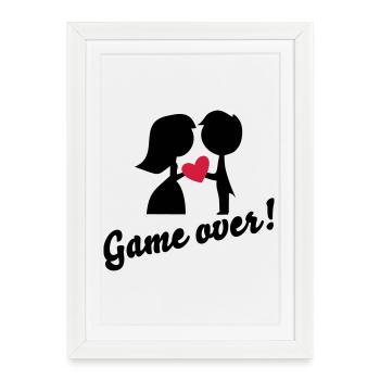 wedding - Framed poster (27 × 37 cm) - white - Front