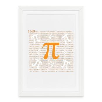 Pi Day - Happy Pi Day - Framed poster (27 × 37 cm) - white - Front