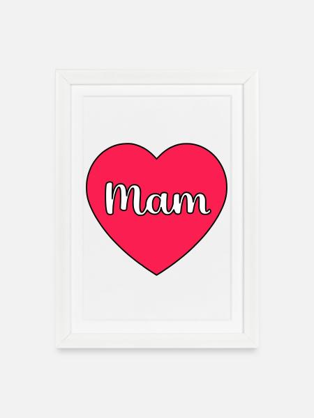 Mom Hart - Framed poster (27 × 37 cm) - white