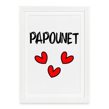 HAPPY FATHER'S DAY. DAD. FATHER'S DAY. FATHER - Framed poster (27 × 37 cm) - white - Front
