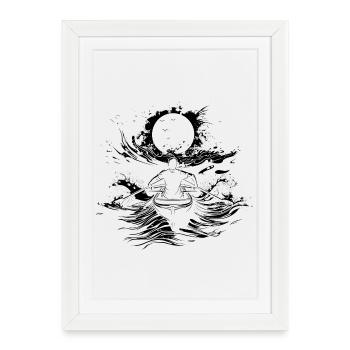 Ramer - Affiche encadrée (27 × 37 cm) - blanc - Devant
