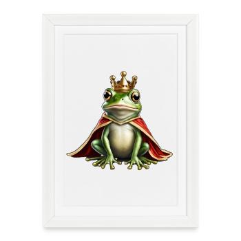 The Frog King - Framed poster (27 × 37 cm) - white - Front