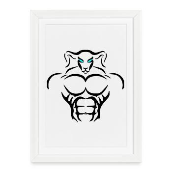 Alpha Aries Deluxe - Gerahmtes Poster (27 × 37 cm) - Weiß - Vorne