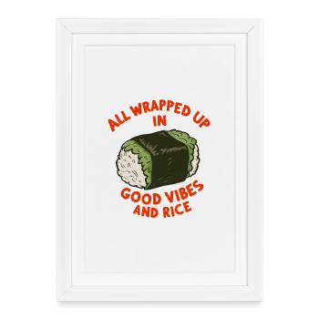 Wrapped Up in - Framed poster (27 × 37 cm) - white - Front