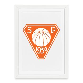 Vintage Sports Emblem Design SP 1930 - Framed poster (27 × 37 cm) - white - Front