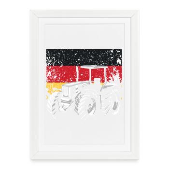 Tractor Driver Germany Tractor Farm - Framed poster (27 × 37 cm) - white - Front