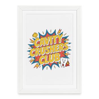 Pediatric Dentist Cavity Crushers Dental Health - Framed poster (27 × 37 cm) - white - Front