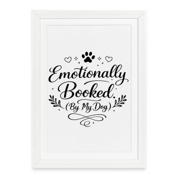Émotionnellement réservé - Affiche encadrée (27 × 37 cm) - blanc - Devant
