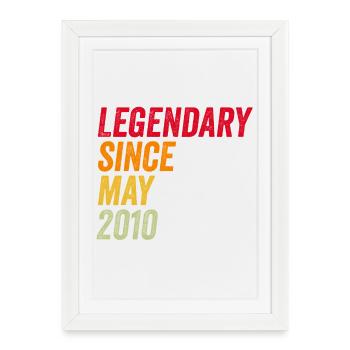 16th birthday 16 years May 2010 - Framed poster (27 × 37 cm) - white - Front