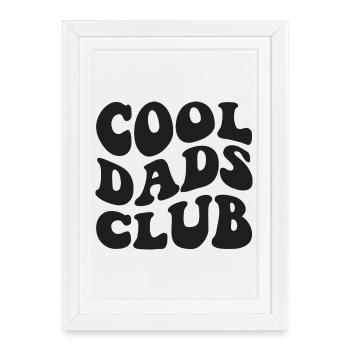 Membre du Cool Dads Club 2026 - Affiche encadrée (27 × 37 cm) - blanc - Devant