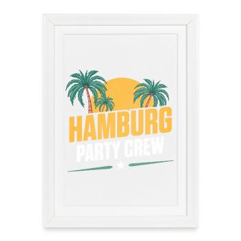 Équipe de la fête de Hambourg - Affiche encadrée (27 × 37 cm) - blanc - Devant