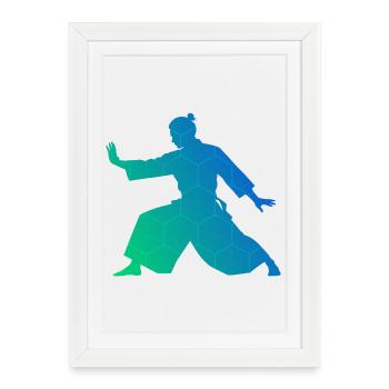 Self Defense Gift Idea for Aikido Exam - Framed poster (27 × 37 cm) - white - Front