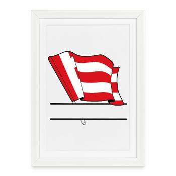 Eindhoven Custom Flag - Framed poster (27 × 37 cm) - white - Front