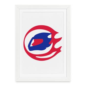 motor sport - Framed poster (27 × 37 cm) - white - Front