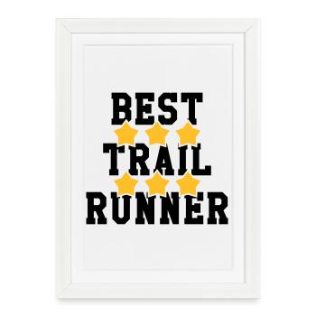 Course à Pied / Running / Jogging / Coureur - Affiche encadrée (27 × 37 cm) - blanc - Devant