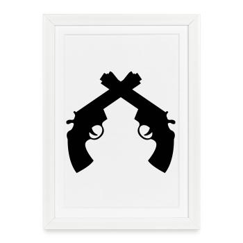 Policier / Police / Justice / Crime - Affiche encadrée (27 × 37 cm) - blanc - Devant