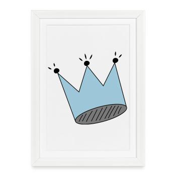Crown - Framed poster (27 × 37 cm) - white - Front
