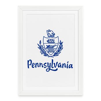 Show off your colors – Pennsylvania - Framed poster (27 × 37 cm) - white - Front