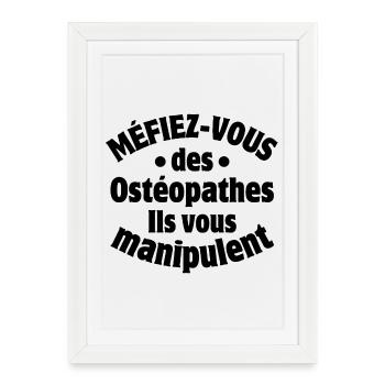 osteopath, osteopaths, physiotherapists, doctors - Framed poster (27 × 37 cm) - white - Front
