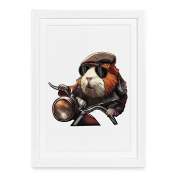 Adventure Guinea Pig – Conception des personnages - Affiche encadrée (27 × 37 cm) - blanc - Devant