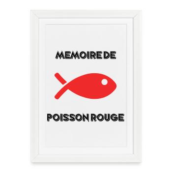 FISH. MEMORY - Framed poster (27 × 37 cm) - white - Front