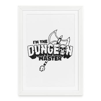 Le maître du donjon - Affiche encadrée (27 × 37 cm) - blanc - Devant
