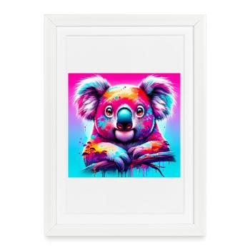 Koala - Framed poster (27 × 37 cm) - white - Front