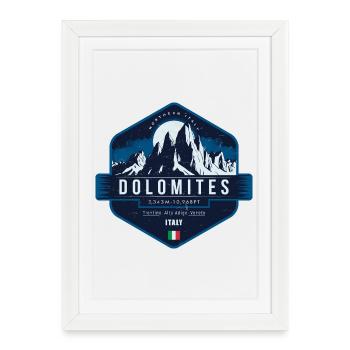 Dolomites , Italy - Framed poster (27 × 37 cm) - white - Front