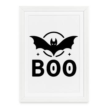BOO - Bat - Framed poster (27 × 37 cm) - white - Front