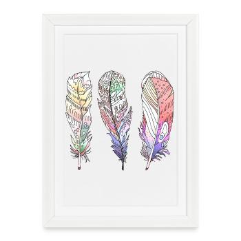 Stylo - Affiche encadrée (27 × 37 cm) - blanc - Devant