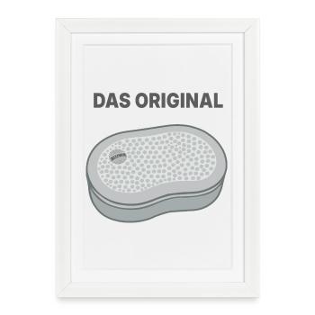 Boîte à déjeuner originale de la RDA - Affiche encadrée (27 × 37 cm) - blanc - Devant