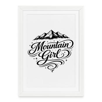 Monts des Filles des Montagnes - Affiche encadrée (27 × 37 cm) - blanc - Devant