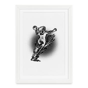 Handball Love to Wear pour les femmes - Affiche encadrée (27 × 37 cm) - blanc - Devant