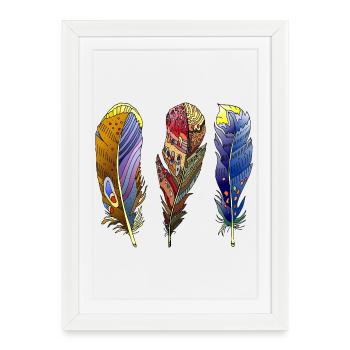 Stylo - Affiche encadrée (27 × 37 cm) - blanc - Devant