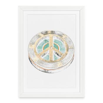 Disques vinyles de collection Vinyl Vinyl Collections - Affiche encadrée (27 × 37 cm) - blanc - Devant